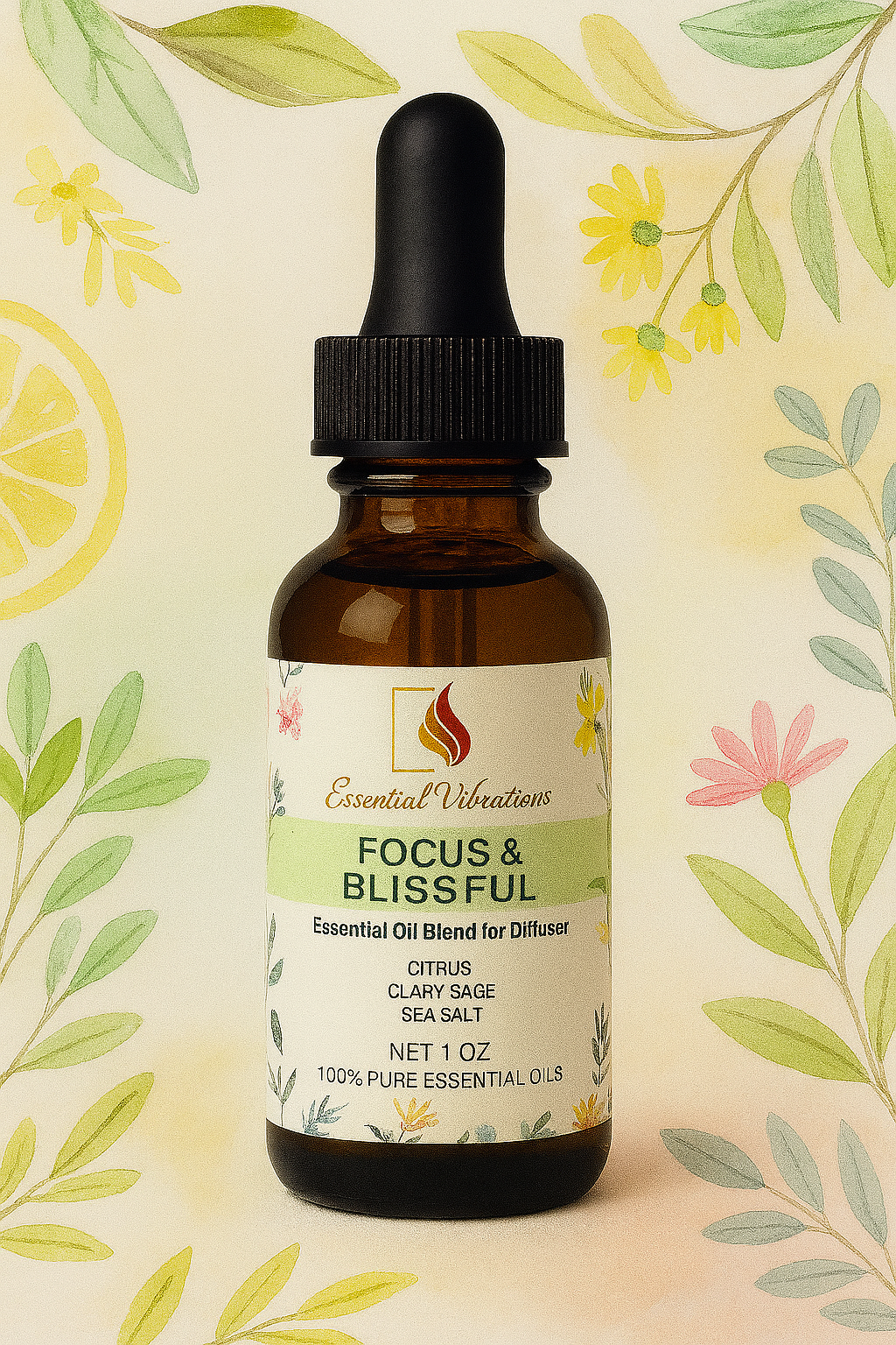 Focus & Blissful                        Essential Oil Diffuser Blend